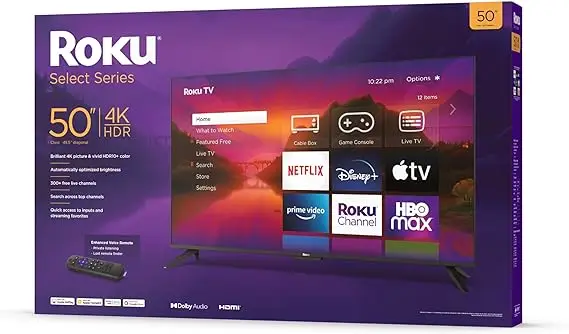 onn roku 50 in in a new box unopened