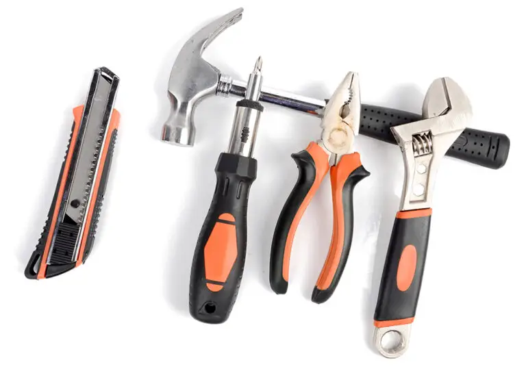 TOOLS ON WHITE TABLE